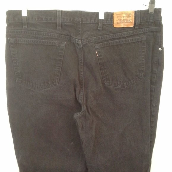 Levis mens jeans Size 46x30 Black Levis 545 Loose - Picture 7 of 11